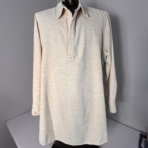 American Colors Blouse Womens L Tunic Classic Fine Wale Corduroy Cottage Clean